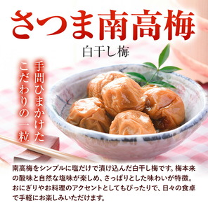 梅干し さつま 南高梅 白干し梅 うめぼし 計700g (350g×2箱) 農事組合法人 梅香丘《30日以内に出荷予定(土日祝除く)》鹿児島県 さつま町 送料無料 梅 うめ ウメボシ ご飯 ご飯のお供 お取り寄せ