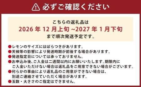 国産レモン 4kg【2026年12月上旬-2027年1月下旬まで順次発送予定】｜  フルーツ 果物 レモン 柑橘 れもん 檸檬 国産 静岡県 菊川市