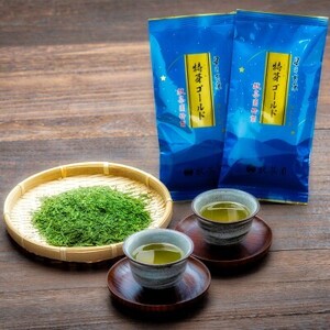 定期便 3ヶ月 献茶園 オリジナル 深蒸し茶 特芽ゴールド 100g×2袋 八女茶 3回 お茶 茶 緑茶