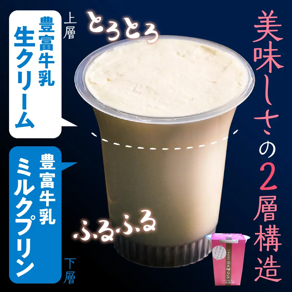 湯あがり温泉プリン プレーン 120g×6個【川島旅館】 プリン