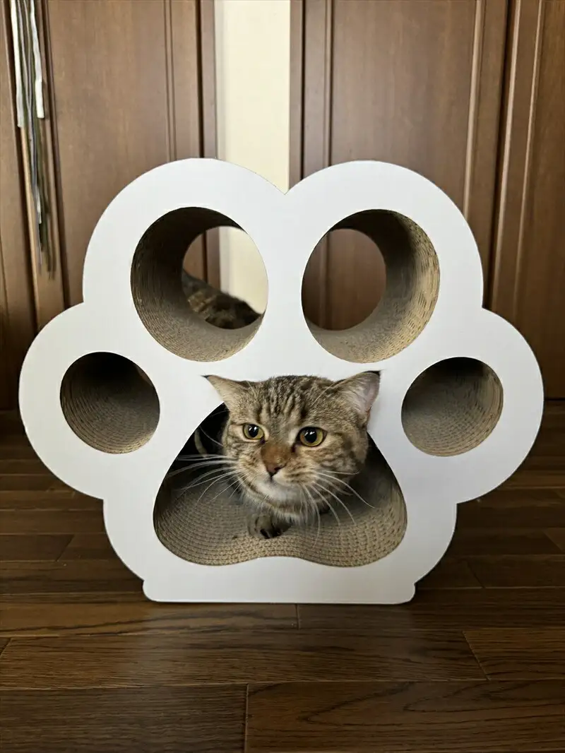 ねこの爪とぎ　にくきゅうCT　カラー；ホワイト【 ペット用品 爪とぎ 神奈川県 小田原市  ペット ペット】