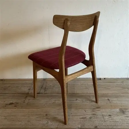 Cordial Dining Chair ブラウンフレーム リボン エンジ 【SWOF】_雑貨・日用品 椅子・チェア・ソファ 家具・インテリア _【1553742】