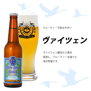 ビール スワンレイクビール ホワイトスワンヴァイツェン3本セット 阿賀野市 新潟県 阿賀野 クラフト クラフトビール 地ビール ビール お酒 酒 ギフト プレゼント 贈答 贈り物 お中元 お歳暮 のし対応 熨斗 父の日 1S40008