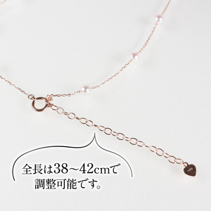 真珠 ネックレス 3.5-4mm アコヤ真珠 K10PG 【三重県志摩市】