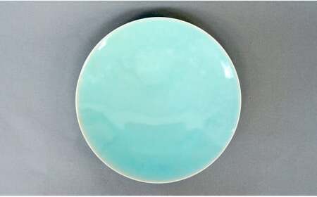 有田焼 翡翠大皿 2枚セット【梶原大敬 茂正工房】 器 うつわ 食器 皿 大皿 パスタ皿 カレー皿 ワンプレート 2枚 セット ペア 青磁 翡翠 青 ブルー グリーン 作家 手仕事 ろくろ シンプル 電子レンジ対応 60000円 6万円 A60-98