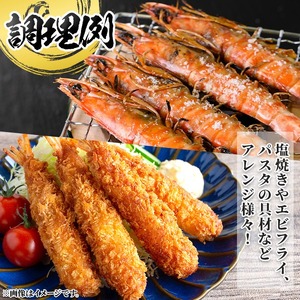 n281 訳あり 車海老 規格外 バラ セット 計1.8kg・300g前後 × 6P 【車海老日本株式会社】