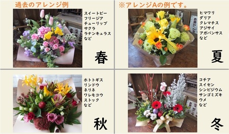 【定期便 / 毎月4回 計48回 お届け】季節のフラワーアレンジメントA 12ヶ月 定期便 岩手県 北上市 W0039  （ パルテール )  花 観賞用 アレンジ プレゼント ギフト 誕生日 お祝い クリスマス 卒業 入学 バレンタインデー ホワイトデー 贈答 母の日 父の日 敬老の日 感謝 退院 快気祝い プロポーズ ご褒美 生花 季節の花 赤 白 黄色 ピンク オレンジ 青 紫 寄せ植え 鉢植え ガーデニング 庭 玄関 リビング 部屋 客間 オフィス 開店祝い 周年祝い 退職祝い 就職祝い 還暦 成人 記念日 花 