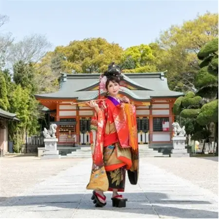 神社で撮影!超本格花魁体験(1名様分)_旅行券・チケット  体験チケット _【1558034】