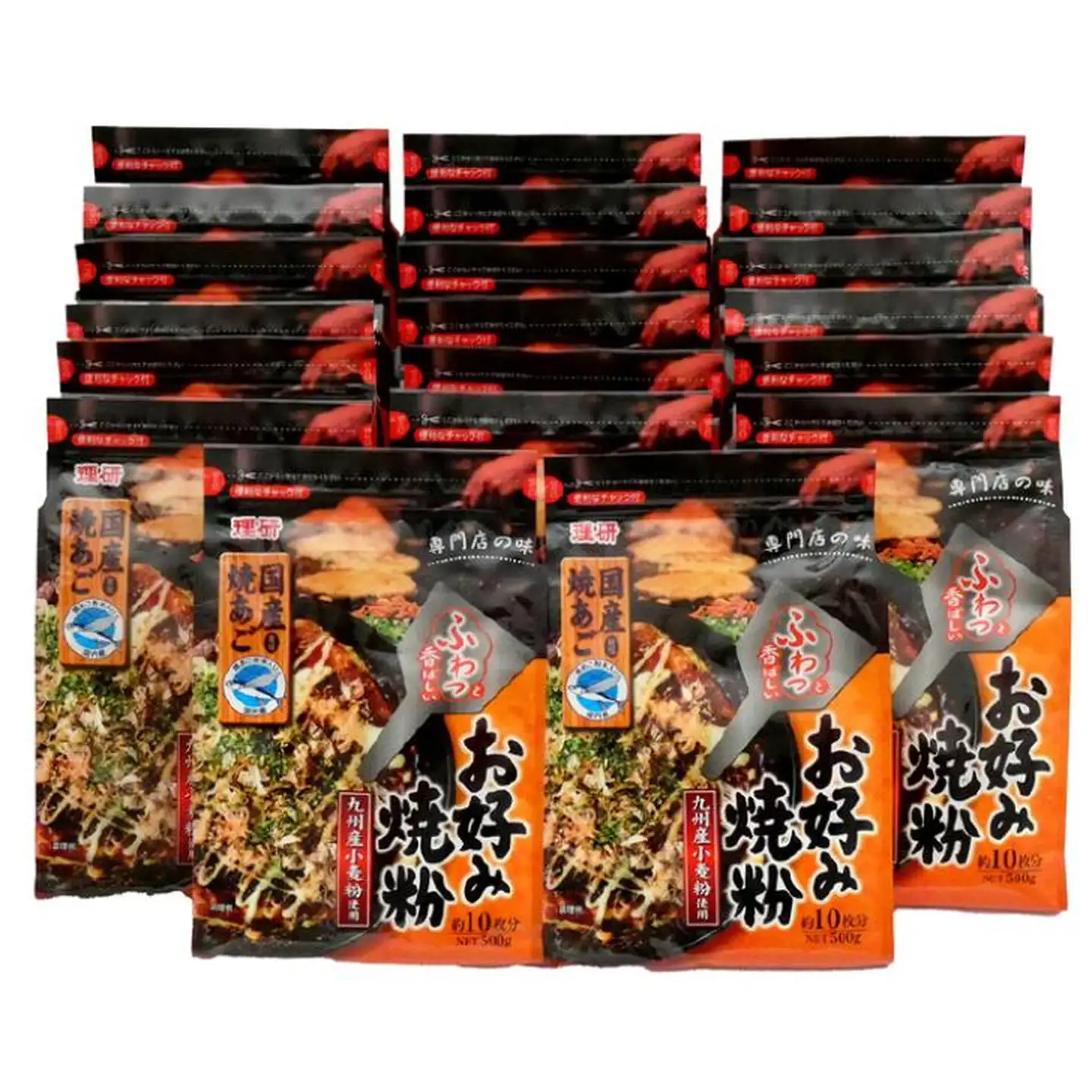 九州産お好み焼粉（焼きあご入り）500g×20袋入：B235-013