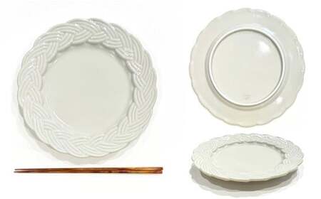 有田焼 amiプレート古代釉 Mサイズ 【24to3 西富陶磁器】食器 器 うつわ ワンプレート アンティーク デザート皿 A22-40