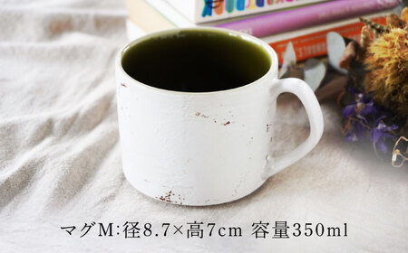 【美濃焼】SHIKKUI マグM/プレートセット グリーン【marushin-pottery 丸新製陶】[MAM103]