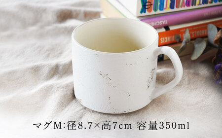 【美濃焼】SHIKKUI マグM/プレートセット マットホワイト【marushin-pottery 丸新製陶】[MAM106]