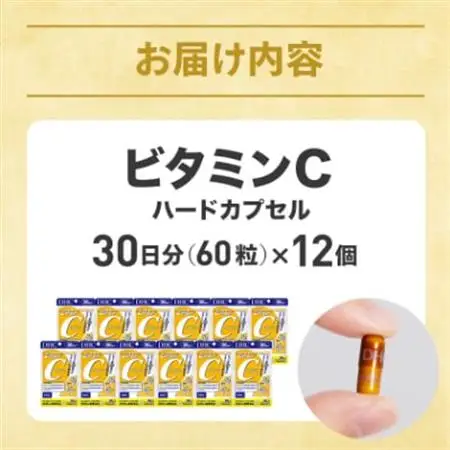 DHC ビタミンC(ハードカプセル)30日分 12個セット(360日分)サプリメント【配送不可地域：離島・北海道・沖縄県】【1118053】