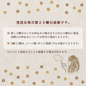 自家焙煎 ドリップコーヒー お試し 3杯分