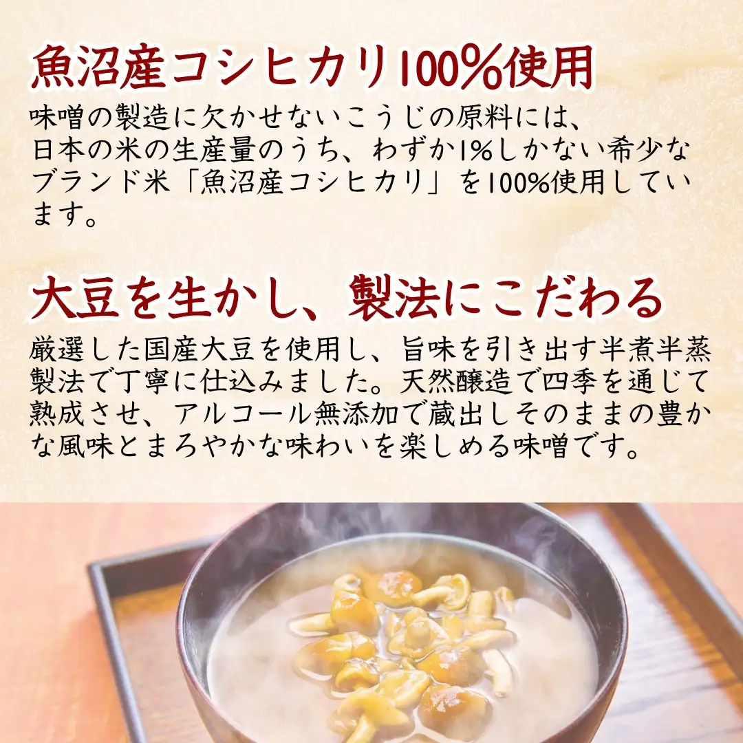 【赤みそ】天然醸造味噌 越後の恵み (300g×5個入) みそ 調味料 山崎醸造