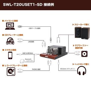 アンプ SOUND WARRIOR USB DAC 内蔵 真空管プリメインアンプ＆スピーカー セット