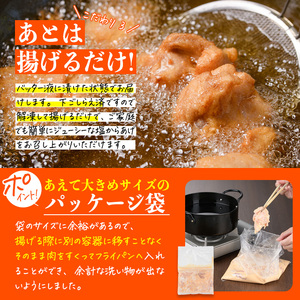 時短おかず 揚げるだけ やわらか！ジューシー！塩からあげ (計2kg・500g×4P) 国産 肉 鶏肉 モモ 鶏モモ肉 からあげ 唐揚げ 冷凍 惣菜 お弁当 簡単 時短 大分県 佐伯市【DH274】【(株)ネクサ】