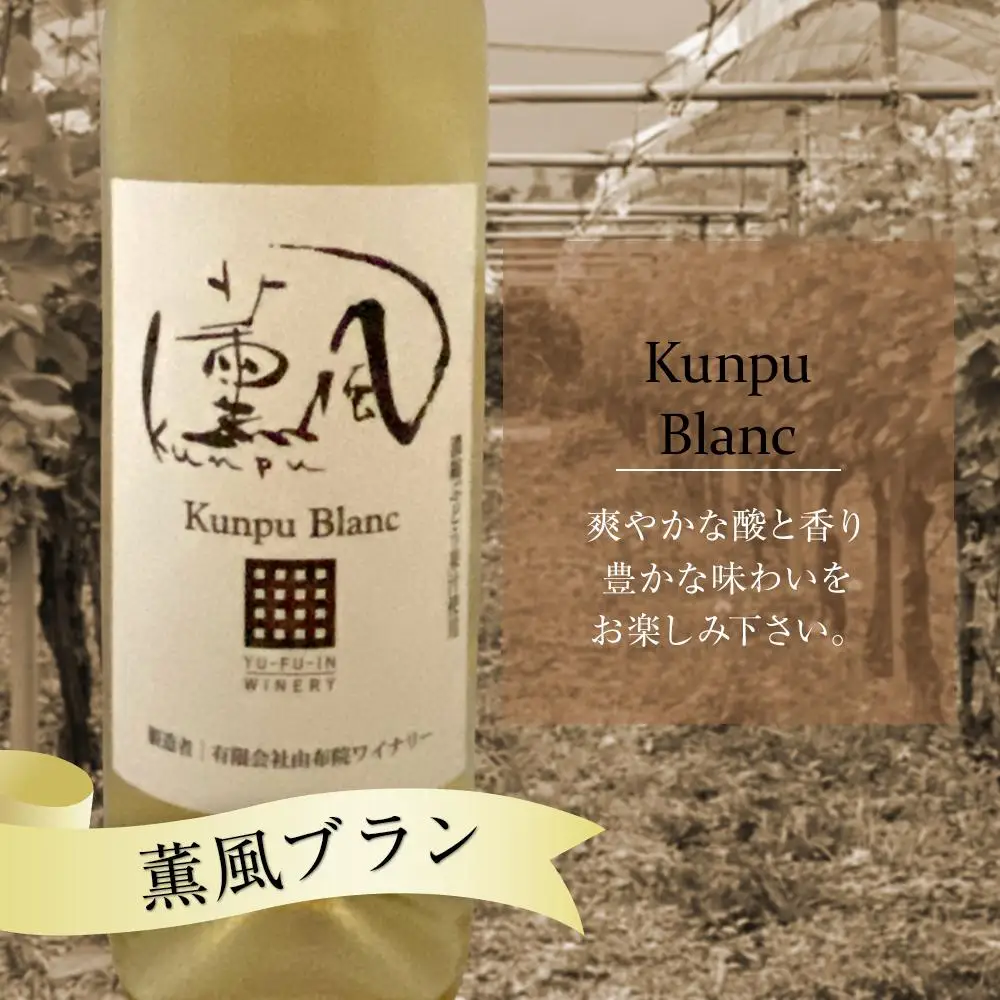 薫風ルージュ・ 薫風ブラン 750ml×各1本 計2本（赤・白ワイン）＜由布院ワイナリー＞