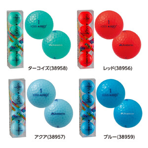 ゴルフボール  KIRA MAX 12球入 1ダース【カラー：アクア】  ゴルフ キャスコ kasco