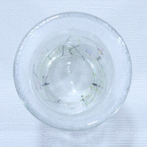 花器「光琳」筒型（カラー：クリア）【グラスアート黒木】_A0114-004