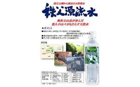 秩父源流水500ml×24本　2箱 No.519
