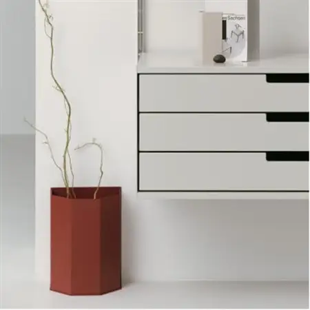 【Fulcrum】POLY Bin ビン / ダストボックス(rusty red レッド)_雑貨・日用品  家具・インテリア _【1570146】