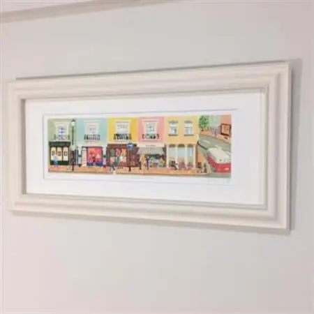 栗乃木ハルミ版画額装品「Portobello」【1334318】