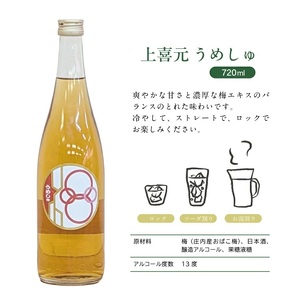 SA2429　酒田の酒屋厳選　上喜元 ゆずしゅ・うめしゅセット　計2本(各720ml×1本)