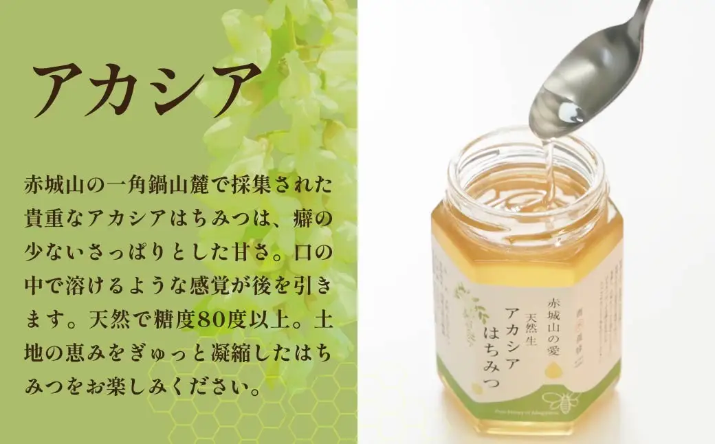 A-138　Bセット　赤城山の愛　アカシアはちみつ・百花はちみつ