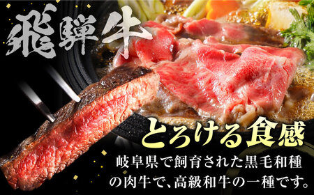 【6回定期】特選飛騨牛ステーキ&すきやき用1kgセット[AVAG012] 飛騨牛 ステーキ