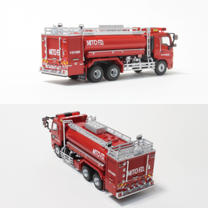 【数量限定】ACTCAR 1/64 水戸市消防局 大型水槽車（桜水）Limited 500pcs※隊員フィギュア付（LM-2）
