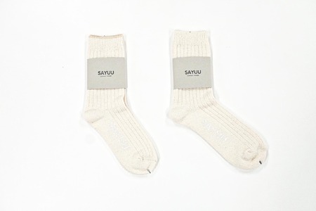 播州織靴下　Boucle Socks by ”SAYUU"（09-44） くつした 靴下 くつ下 播州織 織物 衣類 ファッション おしゃれ 服　Ｓサイズ（22～24cm）