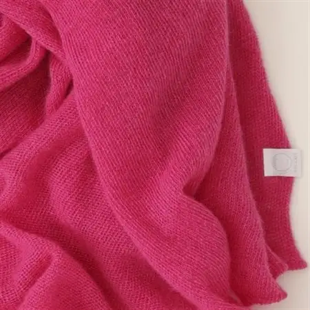 【 OTA KNIT 】ふわふわガーゼ  ファーカシミヤ  ショール(ローズ)_装飾品・工芸品 ショール・ストール 服飾小物 _【1568329】