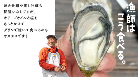 殻付き生牡蠣 冷蔵 約3kg ( 加熱用 ) 26〜33個程度 【1月中旬〜3月発送】 瀬戸内の離島から届く牡蠣  