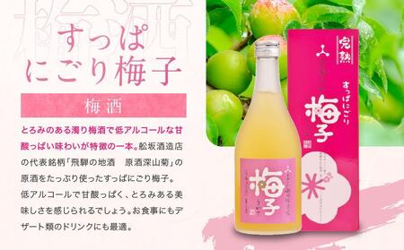 ゆず兵衛 すっぱにごり梅子 ゆず酒 梅酒 500ml 2本 セット | 柚子酒 梅酒 果実酒 リキュール 原酒 深山菊 低アルコール 飲み比べ 飛騨高山 舩坂酒造 FB039VC13