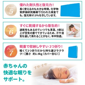 クロッツエアベビーソフトマットレス 2つ折り _1340R
