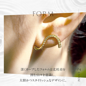 K10 DRIP ダイヤモンド ピアス【K10YG】 ピアス ダイヤ アクセサリー ジュエリー レディース イエローゴールド YG K10 ダイヤモンド 鑑別書付 保証書付 ジュエリーケース付 ギフト プレゼント 贈り物 [h170]