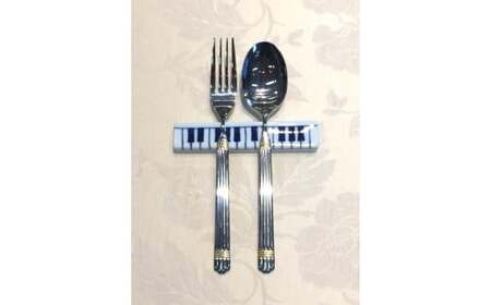 ハーモニー ピアノ・カトラリーレスト(2個入り)  しん窯・青花 A20-155