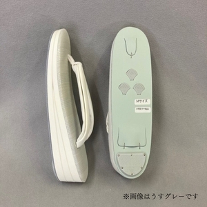 [シコロ織] 高級和装ぞうり (カラー：うすグレー、サイズ：L)_0102-003-T06-2-2
