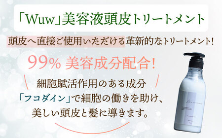美容液シャンプー＆トリートメント「Wuw」フルーツフローラルの香り 400mlセット 桂川町/株式会社studio.FELIZ [ADBU013] トリートメント ダメージケア ヘアケア シャンプー セット
