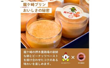龍ケ崎産の落花生を使用した龍ケ崎プリン5個セット【配送不可地域：離島】 | プリン ぷりん 洋菓子 お菓子 デザート おかし 食べ比べ 味比べ ギフト 贈答用 プリン専門店 スイーツ お取り寄せ 内祝い 取り寄せ お取り寄せグルメ お歳暮 お祝い 厳選素材 ご褒美 セット 新鮮 人気 卵 こだわり 濃厚 茨城県 龍ケ崎市