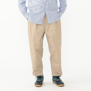 BEAMS PLUS 2プリーツ ツイル パンツ　KHAKI　XL