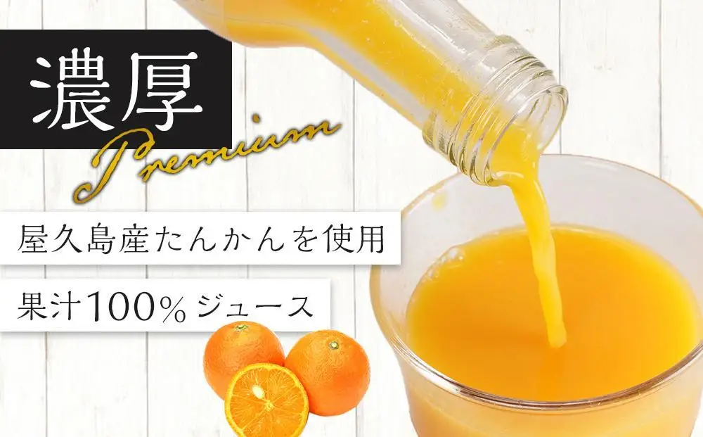 屋久島プレミアムたんかんジュース 200g×6本（贈答用にも）＜果汁100%ストレートジュース＞