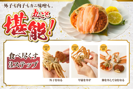 【訳あり】 釜茹で セコガニ 約120g×10匹 かに カニ 蟹  07-117