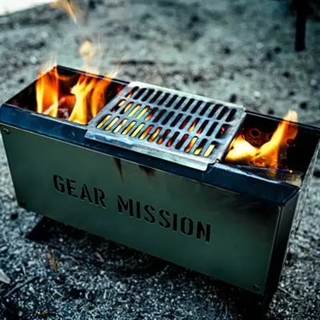 【GEAR MISSION】二次燃焼焚火台 BF-GM1専用 浅型ゴトク「GM-BF1GT1」【1546731】