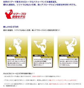 スリクソン Z-STAR9 ホワイト ゴルフボール 12球 ライン入り 〈丹波市製造〉 ゴルフボール