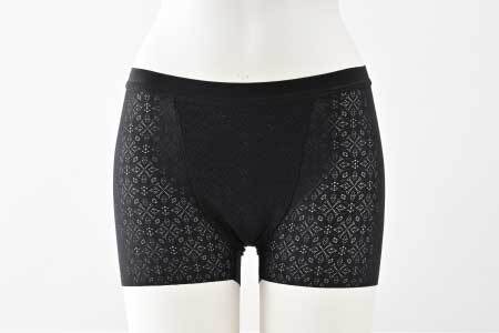 ユニセックスボクサーパンツ『SOU lace（ソウレース）』　ブラックS