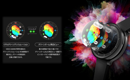 ボイスキャディ T‐Ultra ブラック ゴルフ ウォッチ GPS 距離計 VOICE CADDIE