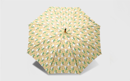 EMILY BURNINGHAM 晴雨兼用長傘47cm ラビッツアンドターニップ