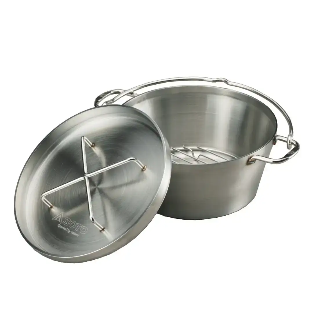 [SOTO]ステンレスダッチオーブン 12インチ ST-912 IH対応 ステンレス製 家庭用 キッチン用品 キャンプ用品 アウトドア用品 【100S007】